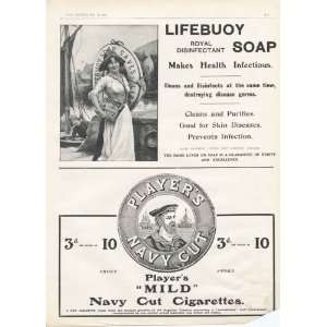    Lifebouy Soap Ad 1906 Players Navy Cut Mild