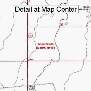  USGS Topographic Quadrangle Map   Tatum South, New Mexico 