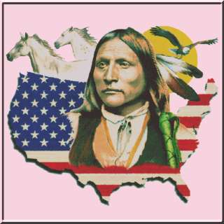 Native American Flag Map Comanche Shirts S 2X,3X,4X,5X  