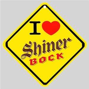  I Love Shiner Bock Beer Logo Car Window Sign: Everything 