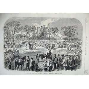  Execution Shimadzu 1865 War Army Horses Antique Print 