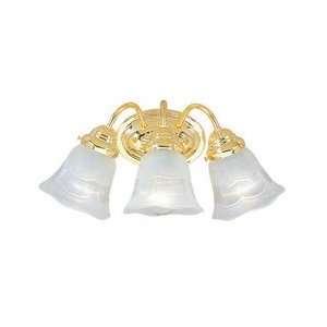   LJL1133H02 Queen Victoria 3 Bulb Bathroom Lighting   Polished Brass