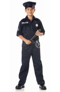 Police Cop Officer Uniform Child Halloween Costume  