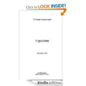 Hypocrises (French Edition) Christian Hyommeph  Kindle 