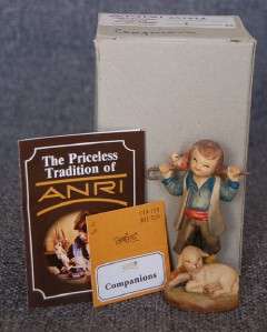 ANRI FERRANDIZ HAND CARVED COMPANIONS 3 INCH FIGURE W BOX 1982 ONLY 