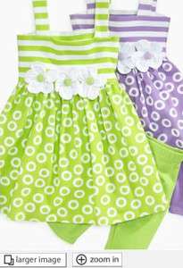 NEW GIRLS 2PC SWEET HEART ROSE OUTFIT SET 3/6 6/9 12M  