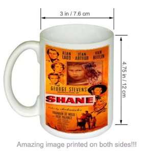  Shane Vintage Alan Ladd Jack Palance Movie COFFEE MUG 