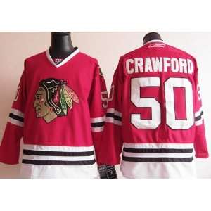  Corey Crawford Jersey Chicago Blackhawks #50 Red Jersey 