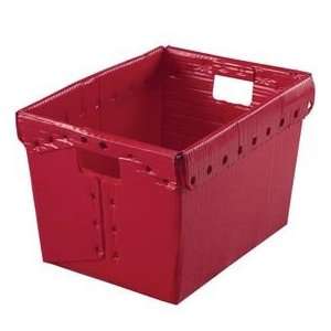  Corrugated Plastic Tote Without Lid 18 1/2x13 1/4x12 Red 