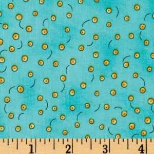  44 Wide Best Of Mary Lou Abstract Turquoise Fabric By 