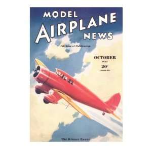  Model Airplane News Magazine Cover Premium Poster Print 