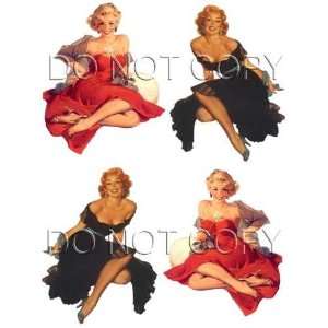  SEXY WWII Style Pinup girl Bomber Art Guitar decals #20 