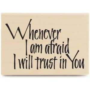  Trust in You Wood Mounted Rubber Stamp: Arts, Crafts 