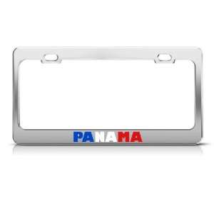  Panama Flag Country Metal license plate frame Tag Holder 