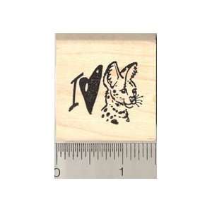  I Love Servals Rubber Stamp Arts, Crafts & Sewing