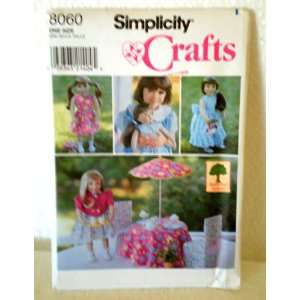  Simplicity Crafts 8060 Sewing Pattern for 18 Doll Clothes 
