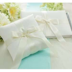 Exclusive Gifts and Favors Tied with a Bow Guest Book & Ring Pillow 