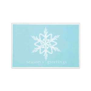   recycled holiday card with simply frosted design.
