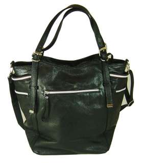 Women Black Leather Hobo Tote Shoulder Handbag purse  