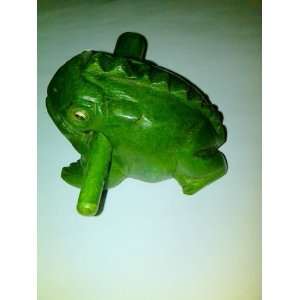  Wooden Croaking Frog   Green 2.5 (3pcs/pack) Everything 