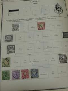 Scott Brown International Stamp Album 19th Century With Stamps  