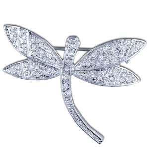  Clear Crystal Dragonfly Brooches And Pins Pugster 