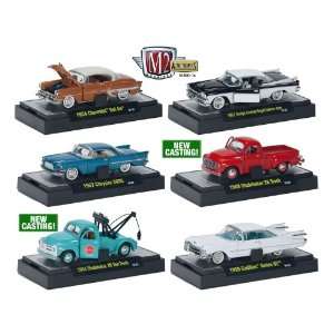   Auto Thentics Set of 6 Vehicles 1/64 Release 14 w/cases: Toys & Games