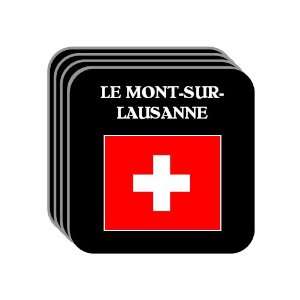 Switzerland   LE MONT SUR LAUSANNE Set of 4 Mini Mousepad Coasters