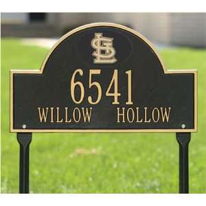  St. Louis Cardinals Black and Gold Personalized Address 