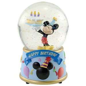  Disney Mickey Mouse Musical Birthday Water Globe: Home 