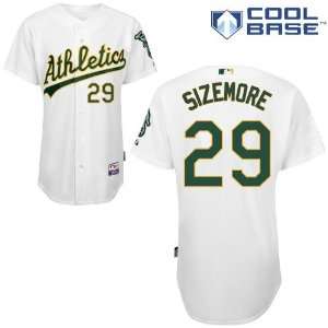  Scott Sizemore Oakland Athletics Authentic Home Cool Base 