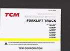 TCM Forklift TRUCK OPERATION & MAINTENANCE Manual FCG15F9 FCG18F9 