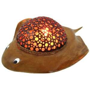  14 Sting Ray Recycled Coconut Shell Lamp