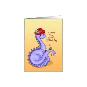  Lil Miss Red Hat   Ladies 61st Birthday Card Card: Toys 