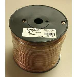  12AWG Clear Speaker Wire 100 Roll: Car Electronics