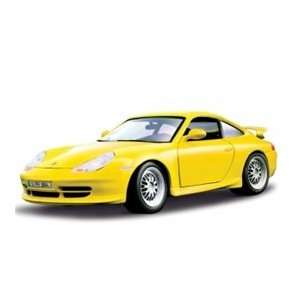  Bburago 2011 Gold 1:18 Scale Yellow Porsche GT3 Strasse 