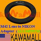 M42 Lens to Nikon AI Adapter D40 D40x D50 D60 D3