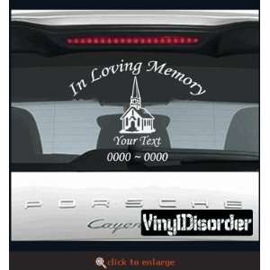   In Loving Memory Custom Car or Wall Vinyl Decal Stickers Everything