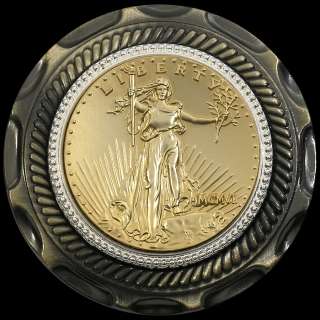 Saint Gaudens Double Eagle Commemorative Medallion Buckle Men or Women 