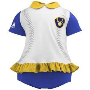   Girls White Royal Blue Top & Bloomers Set (3 6 Months) Sports