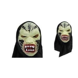  Sanguinary Teeth Horrific Black Pattern Halloween Mask 