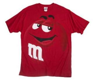  M&M M&Ms Red Face Mens T Shirt Red Clothing