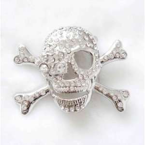   Skull & Crossbones Rhinestones Belt Buckle Arts, Crafts & Sewing