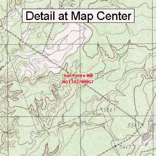  USGS Topographic Quadrangle Map   San Pedro Hill, Texas 