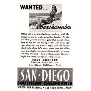   1940 San Diego, Southern California San Diego California Club Books