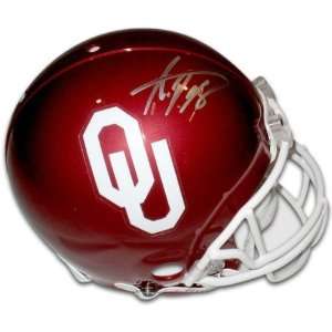  Adrian Peterson Oklahoma Sooners Autographed Riddell P/L 
