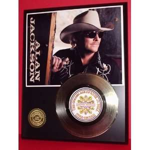  Gold Record Outlet Alan Jackson 24kt Gold Record Display 