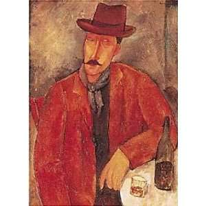  Amedeo Modigliani   Seated Man Leaning on a Table Canvas 