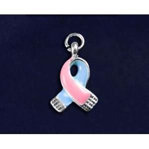  Pink & Blue Ribbon Charms Small (50 Charms) Everything 