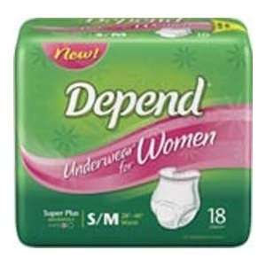  Depend Underwear For Women Super Absorbency SM/MED 34 46 